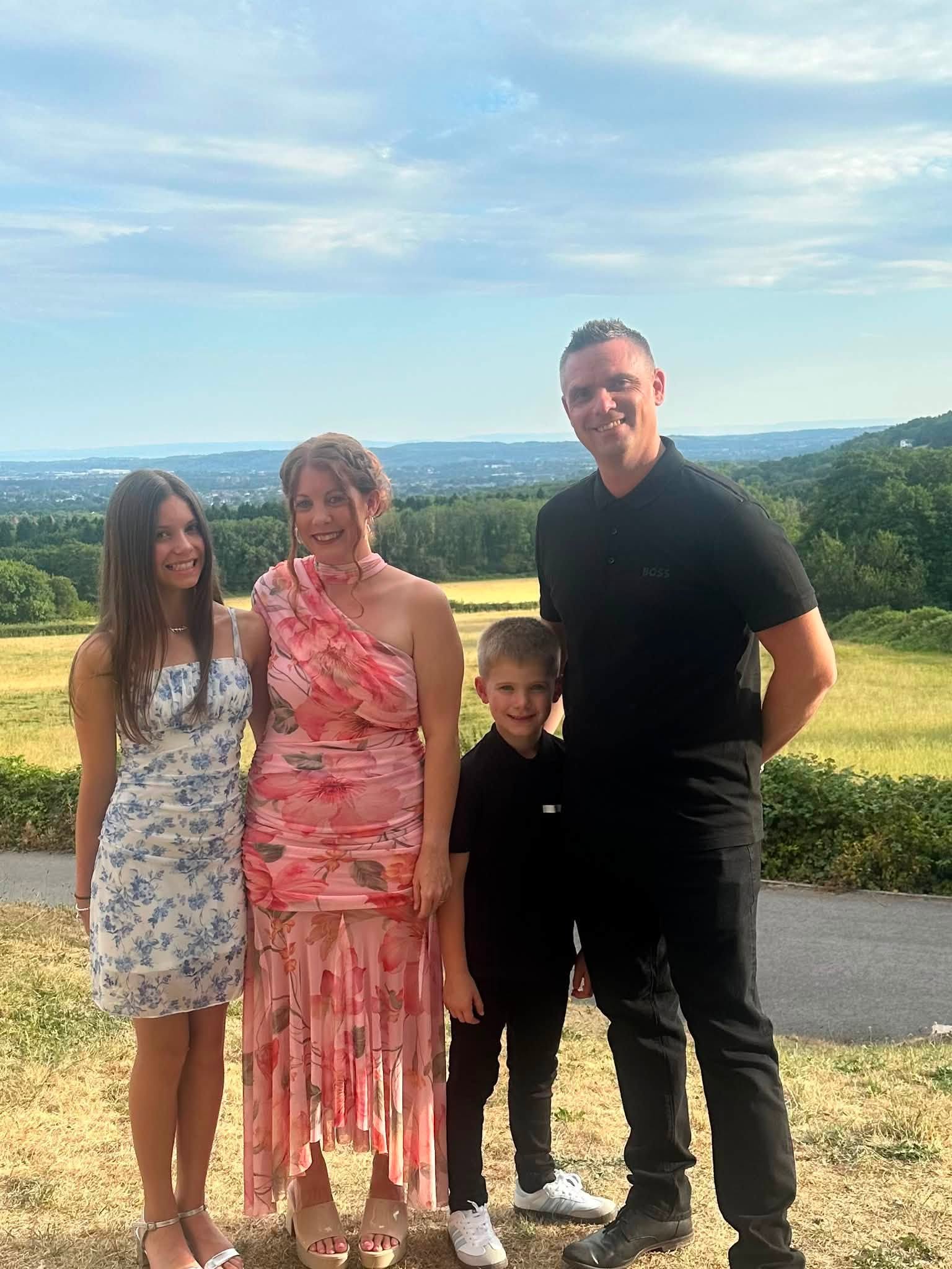 Sam with her family